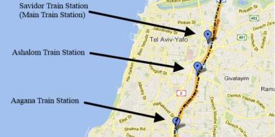 Карта шерут мапи Тел-Авива