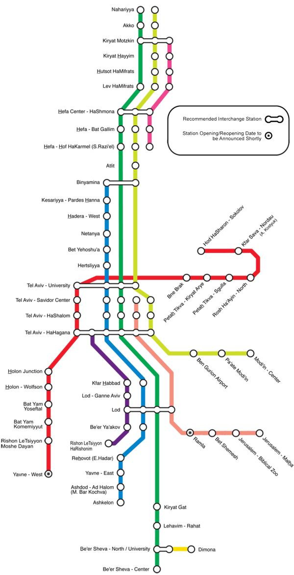 карта Тел-Авива у возу 