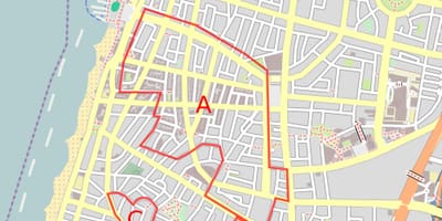 Карта Бели град Тел Авив