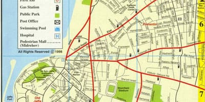 Карта кикар а-Медина у Тел авиву