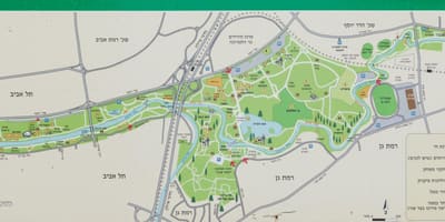 Карта реке яркон 